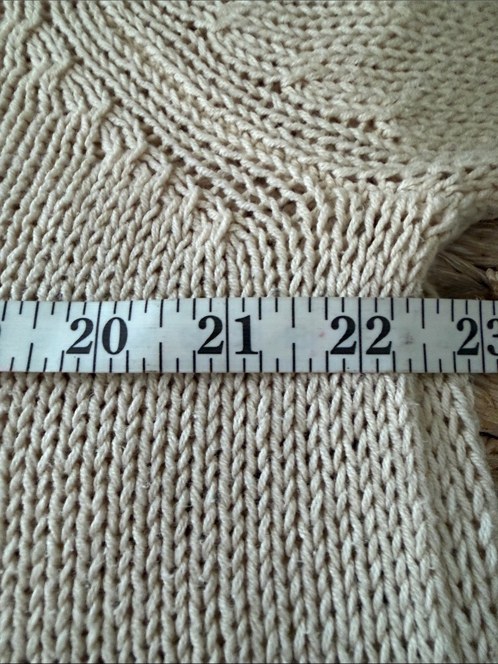 Wooden Ships Cream V-Neck Sweater with Pink LOVE Intarsia - Picture 7 of 9